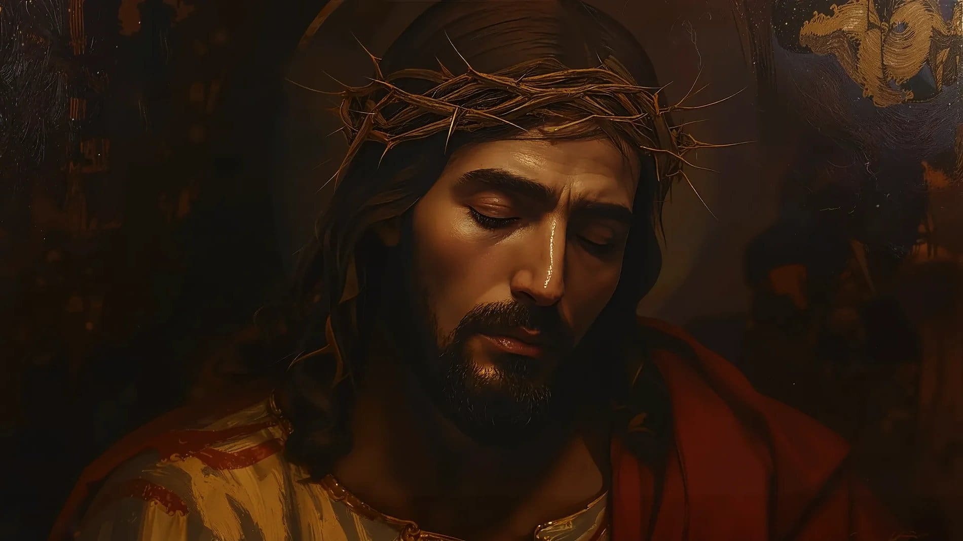 Jesus with the crown of thorns